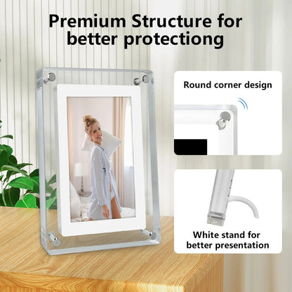 GlowFrame Digital Photo Frame – Display Photos, Videos & Audio Memories in HD