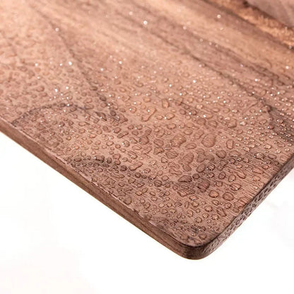 Wallnoot – Luxury Walnut Wood Toilet Roll Holder with Gold Wall Mount | Modern Bathroom Accessory