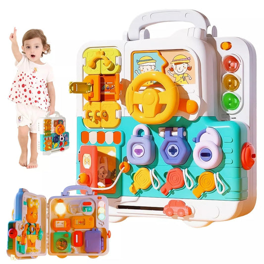 CurioBoard – Interactive Educational Busy Board | for Kids Ages 3+