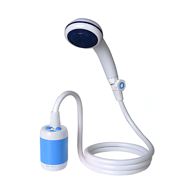 AquaJet Portable Outdoor Shower – Rechargeable Travel Camping Shower with Adjustable Flow