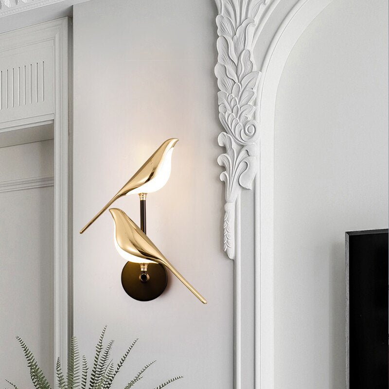 Dimmable Bird-Shaped Wall Lamp | Modern LED Adjustable Lighting