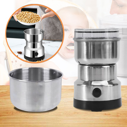 GrindMaster Portable Electric Spice & Coffee Grinder – Multifunctional Stainless Steel Kitchen Mill