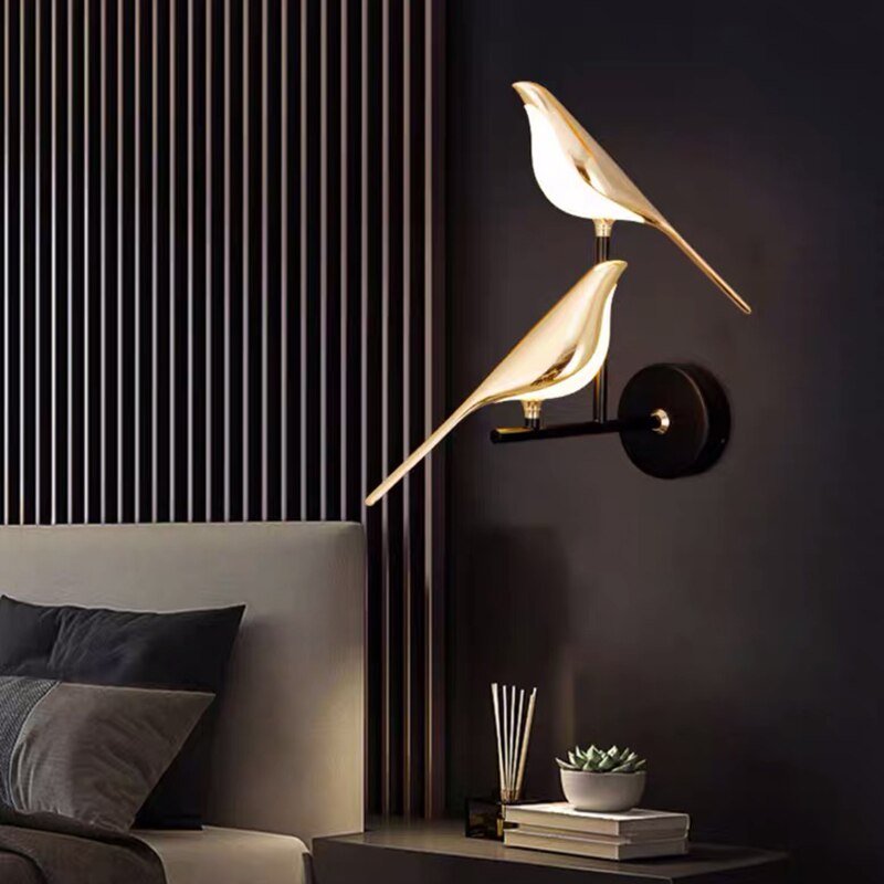 Dimmable Bird-Shaped Wall Lamp | Modern LED Adjustable Lighting