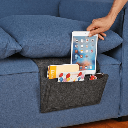 Elegant Bedside Caddy – Durable Felt Nightstand Organiser | Stylish & Practical Storage Solution