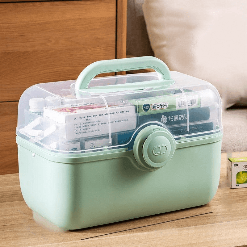 MediSmart Pill Organiser – Compact Weekly Medicine Storage Box for Home & Travel