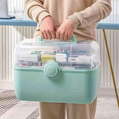 MediSmart Pill Organiser – Compact Weekly Medicine Storage Box for Home & Travel
