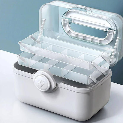 MediSmart Pill Organiser – Compact Weekly Medicine Storage Box for Home & Travel