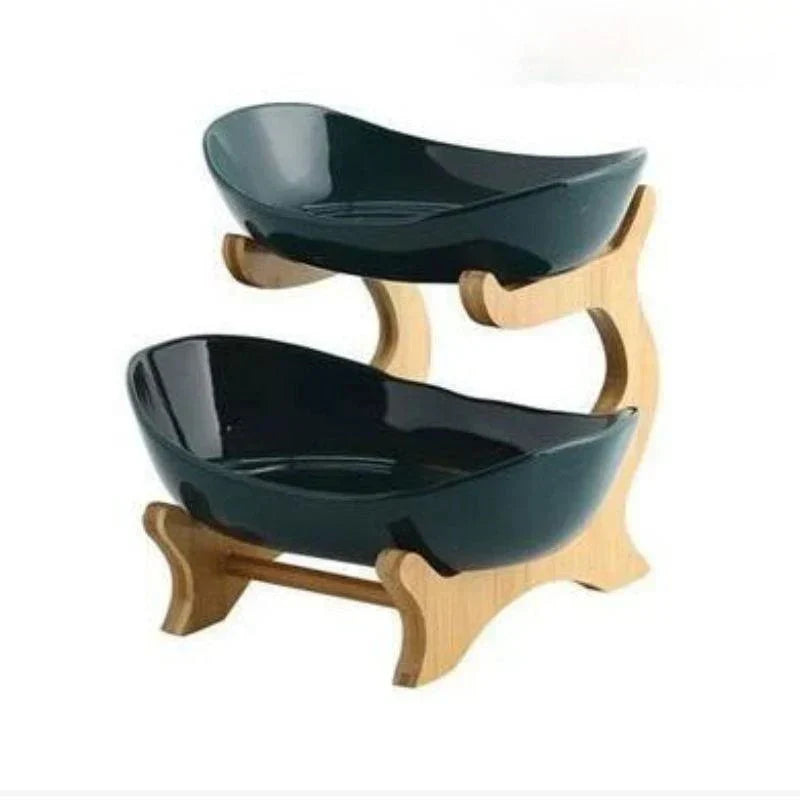BambuNest – Modern Bamboo Fruit Basket with Removable Trays & Multi-Tier Design
