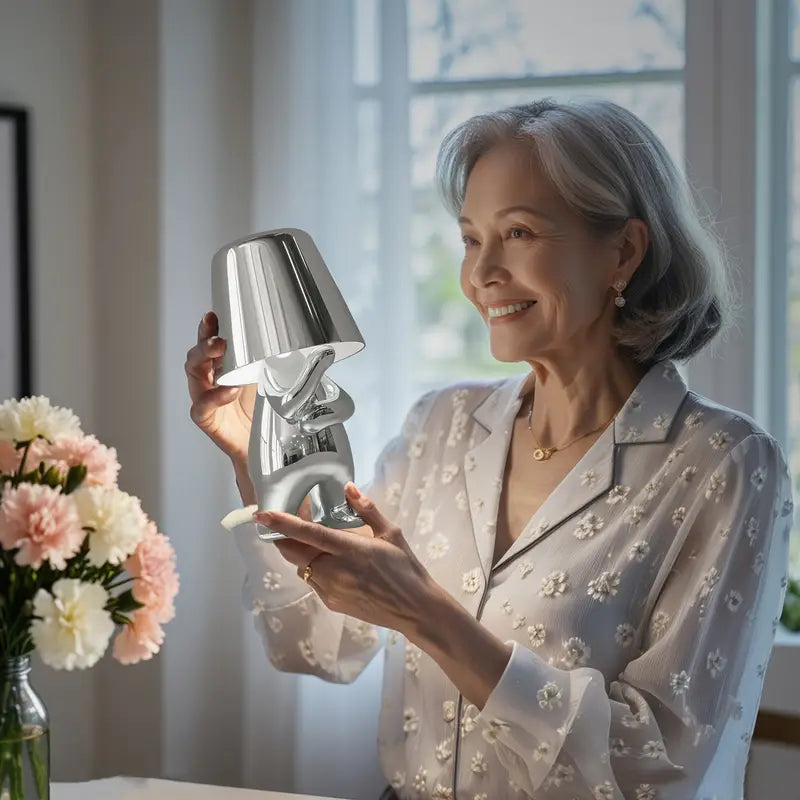 5 Brothers Wireless Table Lamp – Rechargeable LED Designer Lamp with Dimmable Light (Warm White)