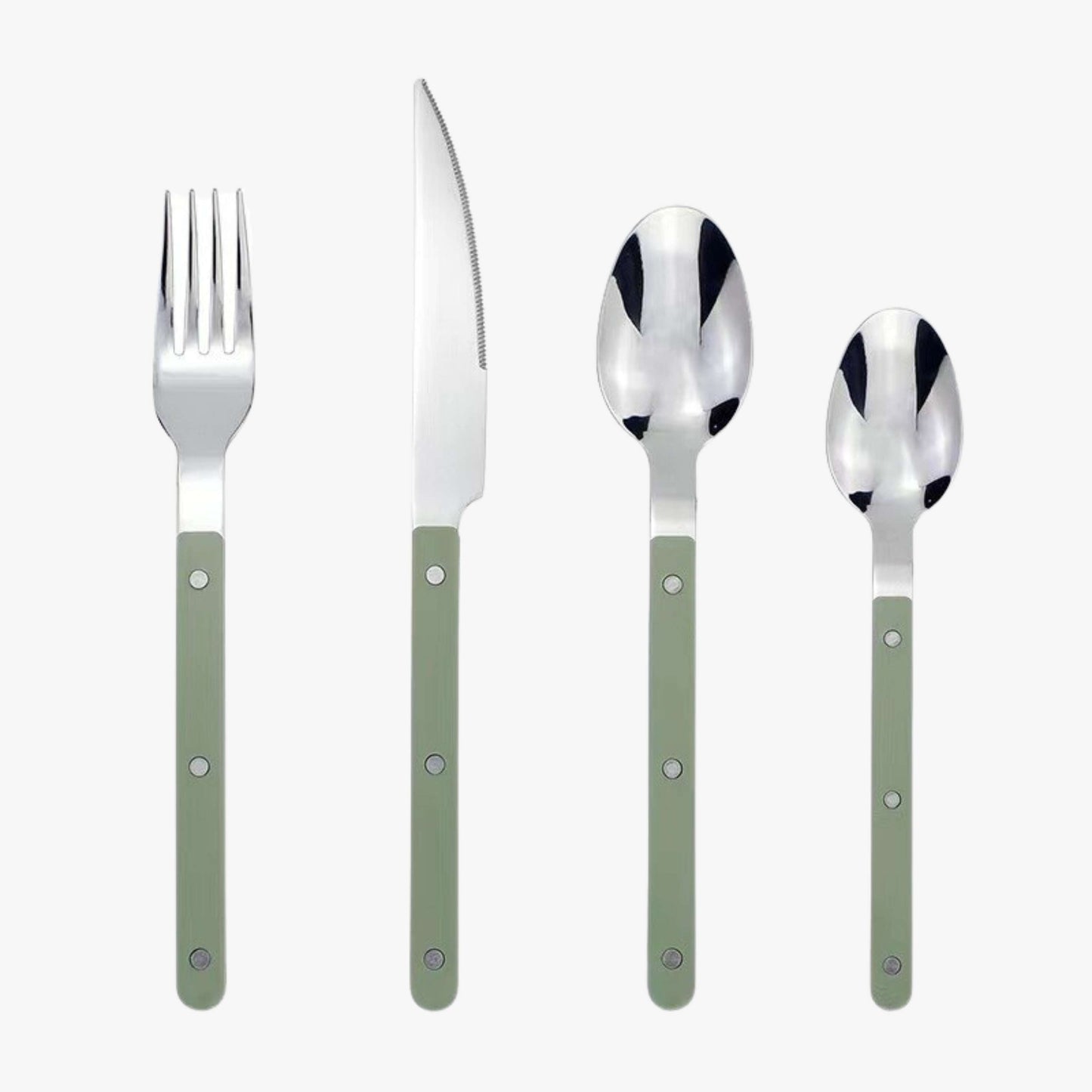 24-Piece Cutlery Set – Engraved Stainless Steel Flatware for 6 People
