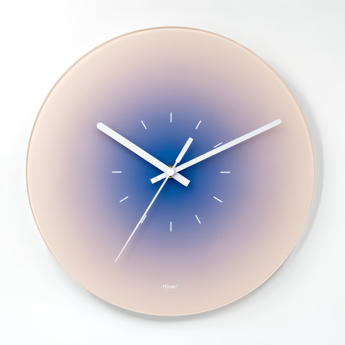 Sunset Glass Wall Clock – Vibrant Silent Non-Ticking Round Clock for Home Decor