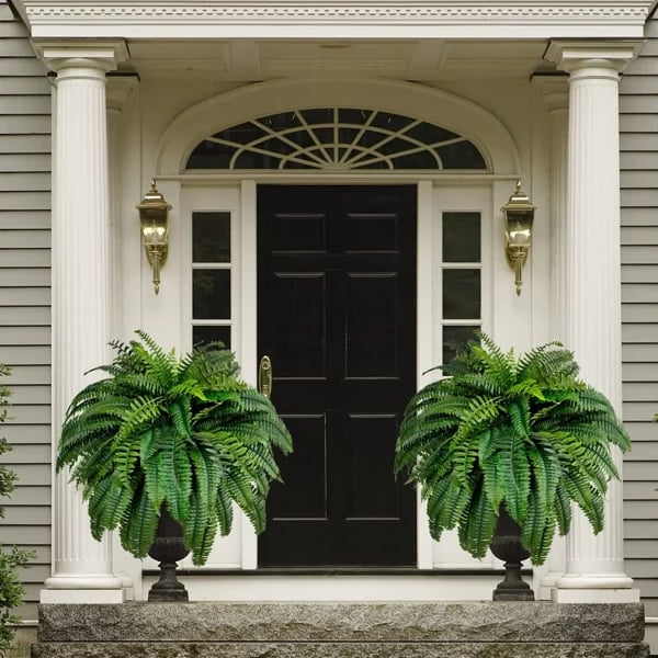 UV-Resistant Lifelike Artificial Boston Fern – Perfect for Outdoor Décor