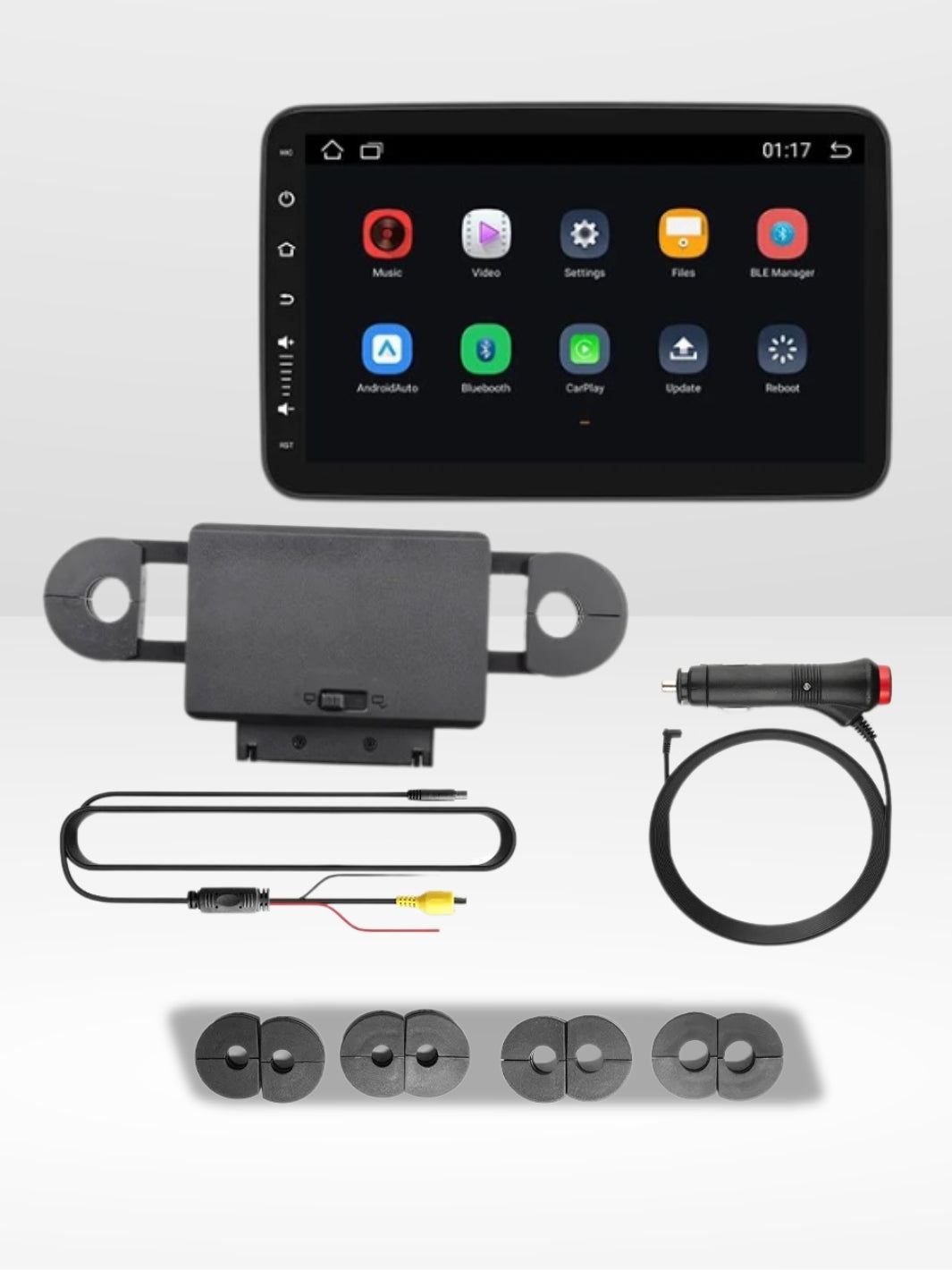 Bluetooth Car Headrest Screen | Ultra-HD Rear Seat Entertainment System