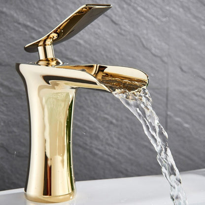 Modern Waterfall Bathroom Tap – Stylish Design & Elegant Water Flow