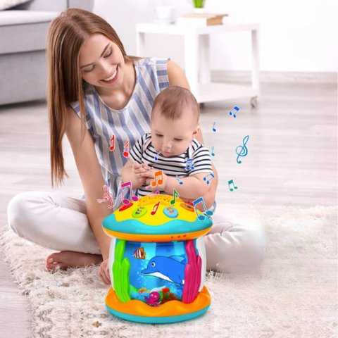 TwinkleDrum – Sensory Baby Drum Toy with Lights & Music | 0–3 Years