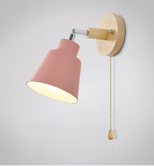 Rotating Wall Lamp with Pull Switch – Adjustable Modern Light Fixture for Bedroom & Living Room