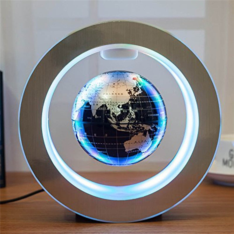 Levitating LED Globe – Magnetic Floating World Map with Light-Up Frame | Modern Decor & Unique Gift Idea
