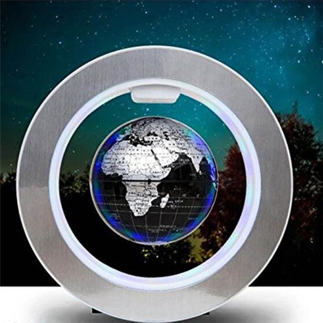 Levitating LED Globe – Magnetic Floating World Map with Light-Up Frame | Modern Decor & Unique Gift Idea
