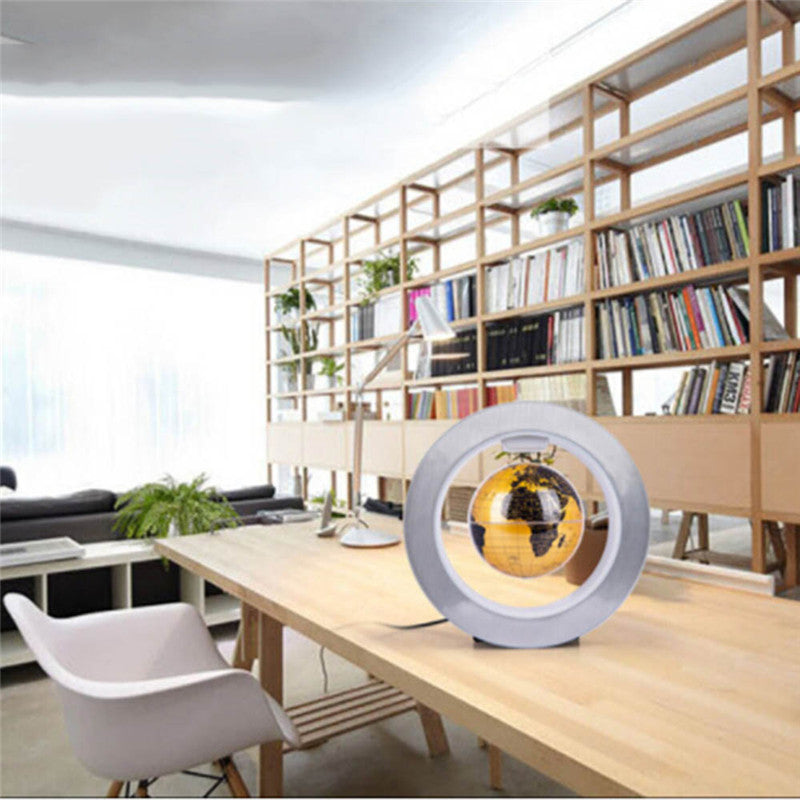 Levitating LED Globe – Magnetic Floating World Map with Light-Up Frame | Modern Decor & Unique Gift Idea