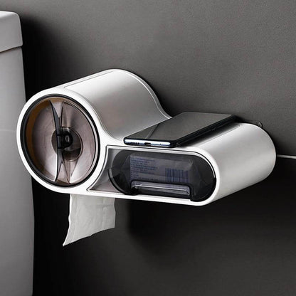 Wall-Mounted Toilet Paper Holder – Modern Bathroom Tissue Dispenser