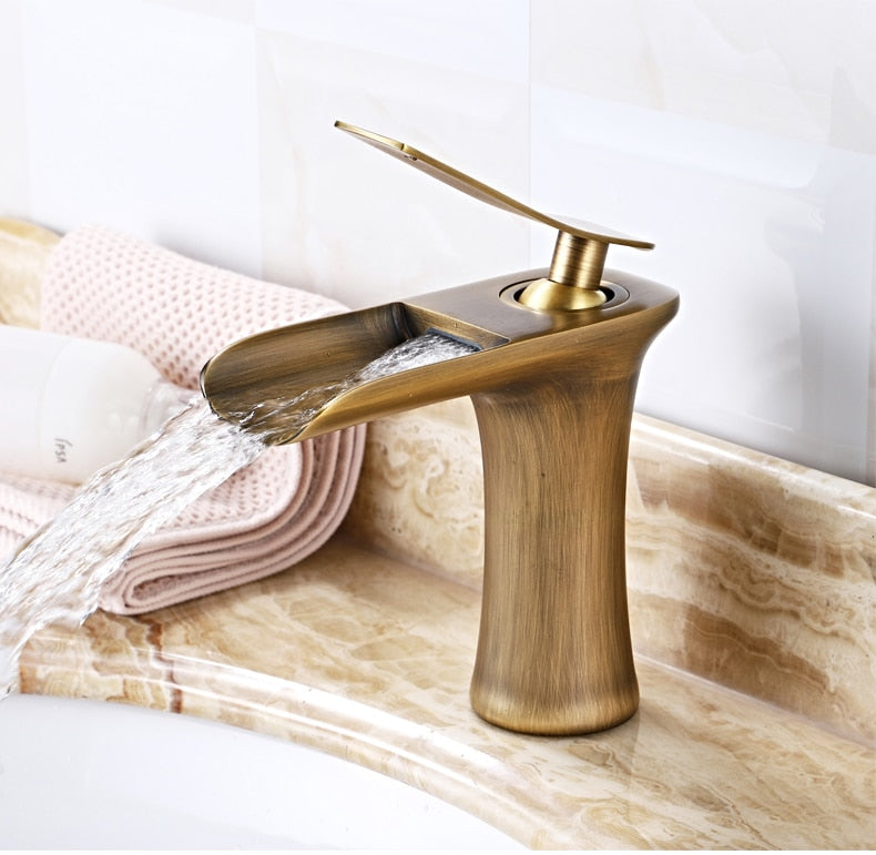 Modern Waterfall Bathroom Tap – Stylish Design & Elegant Water Flow