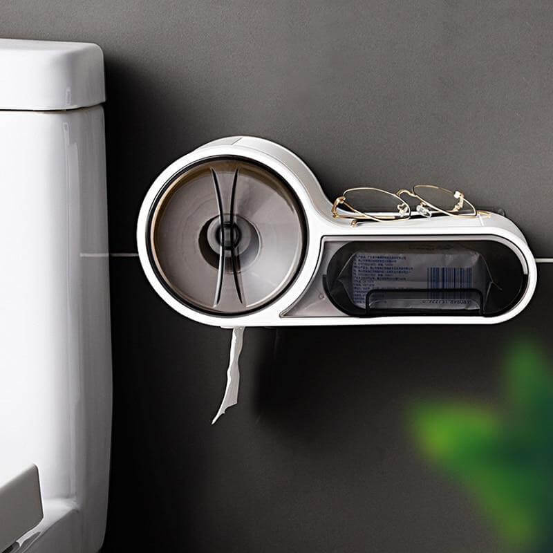 Wall-Mounted Toilet Paper Holder – Modern Bathroom Tissue Dispenser