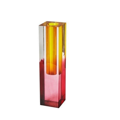 Crystalix | Modern Acrylic Prism Vase – Sleek Geometric Design for Contemporary Floral & Interior Decor
