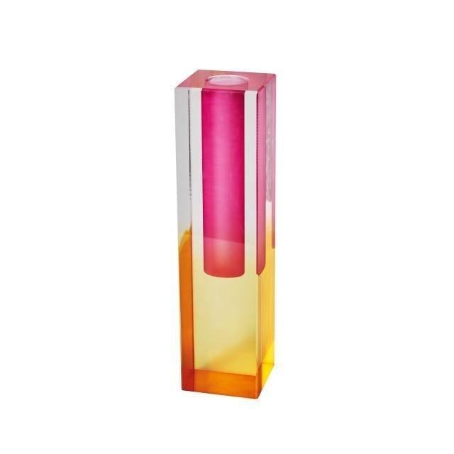 Crystalix | Modern Acrylic Prism Vase – Sleek Geometric Design for Contemporary Floral & Interior Decor