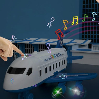 SkyExplorer Adventure Plane Playset – 20-Piece Toy Set with Construction Vehicles for Kids