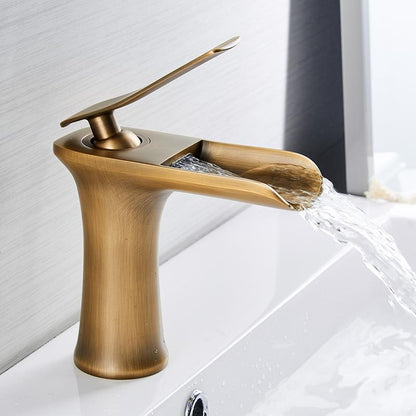 Modern Waterfall Bathroom Tap – Stylish Design & Elegant Water Flow