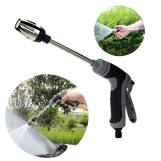AquaBlitz High-Pressure Spray Gun – Universal Hose Attachment for Powerful Cleaning