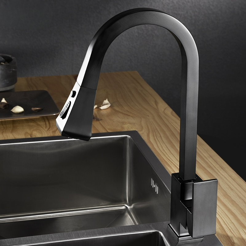 Modern Pull-Out Kitchen Tap – Stylish & Flexible Stainless Steel Mixer Faucet
