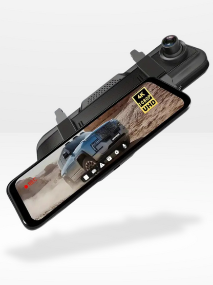 Rearview Mirror Dash Cam 4K Front & Rear | CarPlay & Smart Driving Assistant