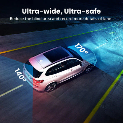 Rearview Mirror Dash Cam 4K Front & Rear | CarPlay & Smart Driving Assistant