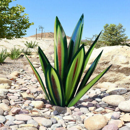 Eternal Agave – Handcrafted Rust-Proof Metal Garden Sculpture for Indoor & Outdoor Decor