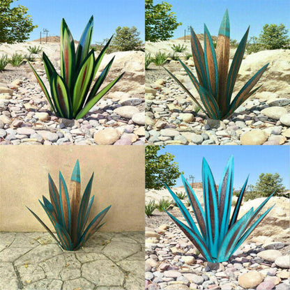 Eternal Agave – Handcrafted Rust-Proof Metal Garden Sculpture for Indoor & Outdoor Decor