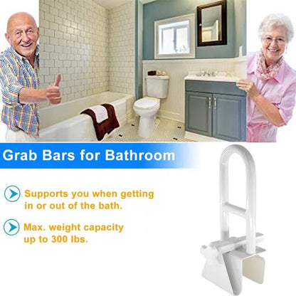 Bathtub Safety Grab Bar for Seniors & Mobility Support – No Drill, Secure Bathroom Handle