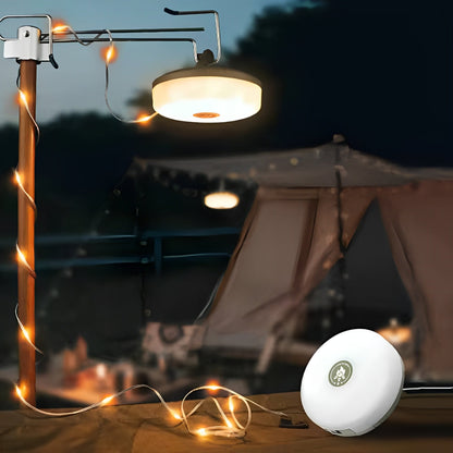Portable LED Camping String Light – USB Rechargeable Waterproof Fairy Lights for Outdoor & Indoor Use (10m)