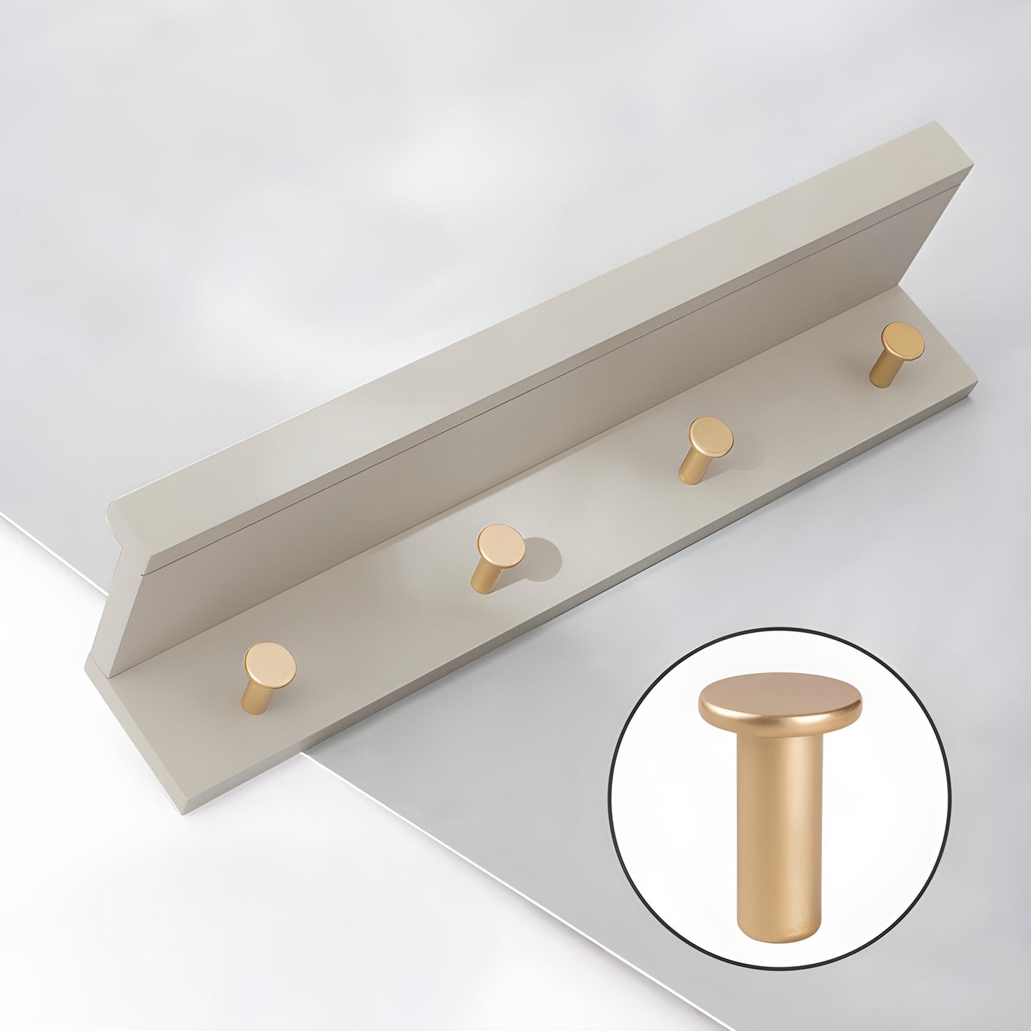 Smash Wall Shelf with Hooks – Multifunctional Wooden Storage Rack for Any Room