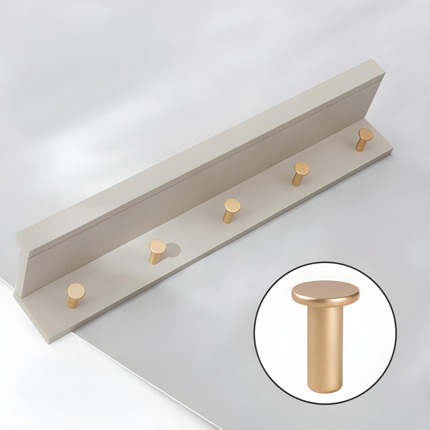 Smash Wall Shelf with Hooks – Multifunctional Wooden Storage Rack for Any Room