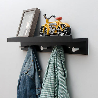 Smash Wall Shelf with Hooks – Multifunctional Wooden Storage Rack for Any Room