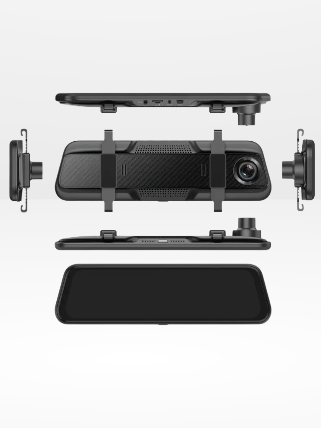Rearview Mirror Dash Cam 4K Front & Rear | CarPlay & Smart Driving Assistant