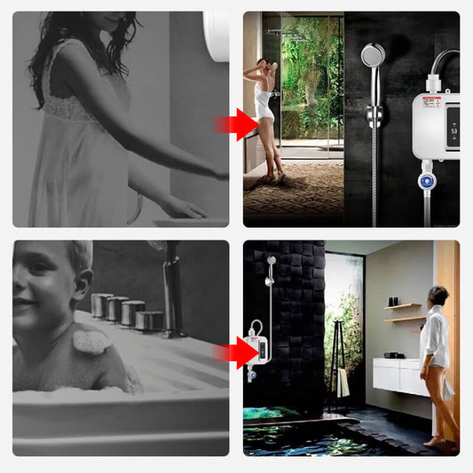 Instant Tankless Electric Water Heater | Unlimited Hot Water On Demand | Space-Saving & Energy Efficient