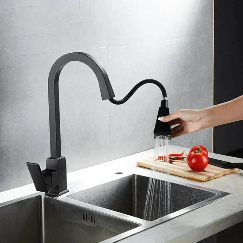 Modern Pull-Out Kitchen Tap – Stylish & Flexible Stainless Steel Mixer Faucet