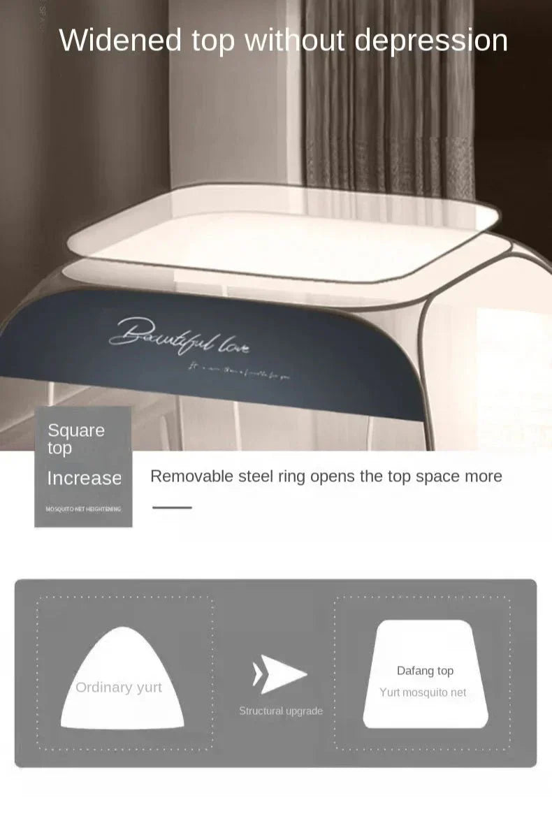 Starry Gray Mosquito Net – No-Installation Insect Protection for Relaxed Indoor & Outdoor Nights