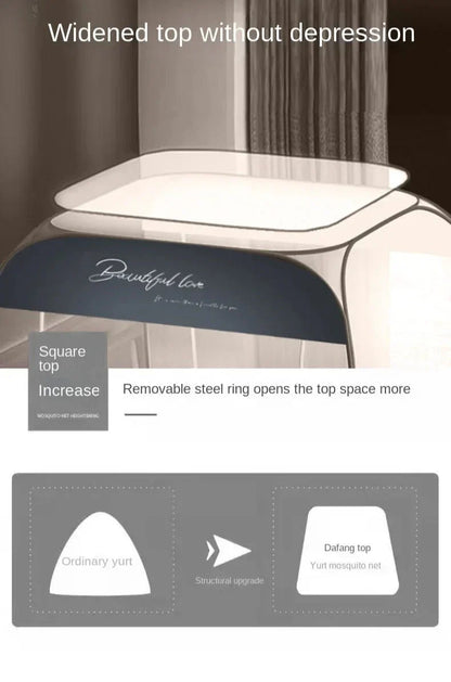 Starry Gray Mosquito Net – No-Installation Insect Protection for Relaxed Indoor & Outdoor Nights