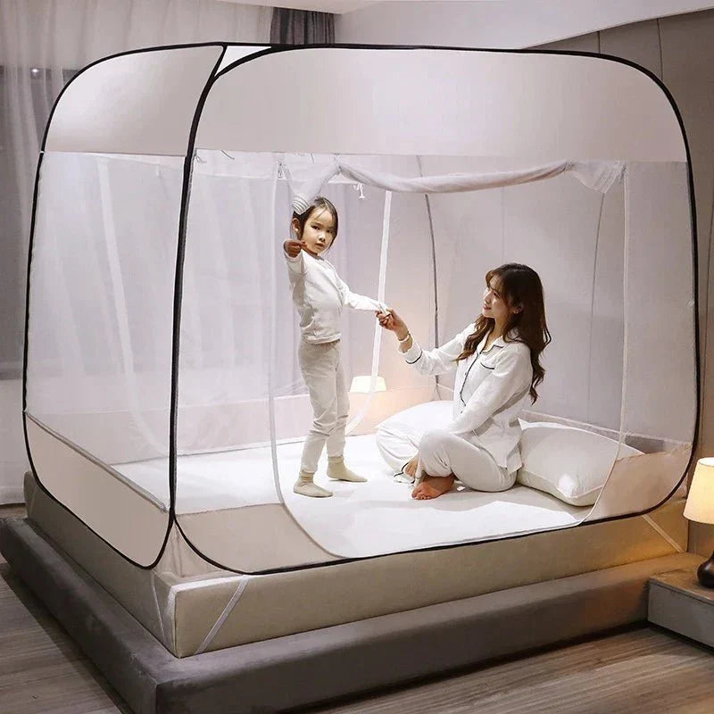 Starry Gray Mosquito Net – No-Installation Insect Protection for Relaxed Indoor & Outdoor Nights