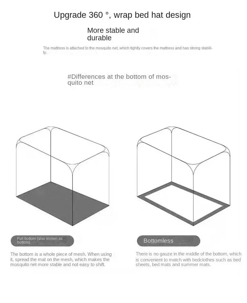 Starry Gray Mosquito Net – No-Installation Insect Protection for Relaxed Indoor & Outdoor Nights