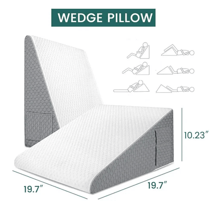 SuPillow – Triangular Wedge Pillow for Acid Reflux, Post-Surgery & Sleep Support