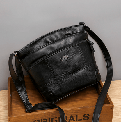 Vintage Leather Shoulder Bag for Men – Elegant PU Satchel with Modern Functionality